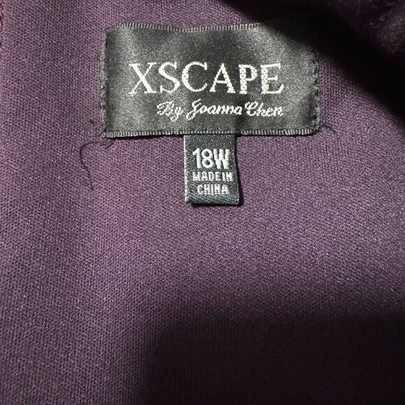 Sparkling Purple Ombre Prom Evening Party Dress XSCAPE by Joanna Chen size18W - Picture 8 of 10
